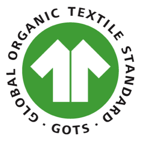 Keurmerk van de Global Organic Textile Standard.